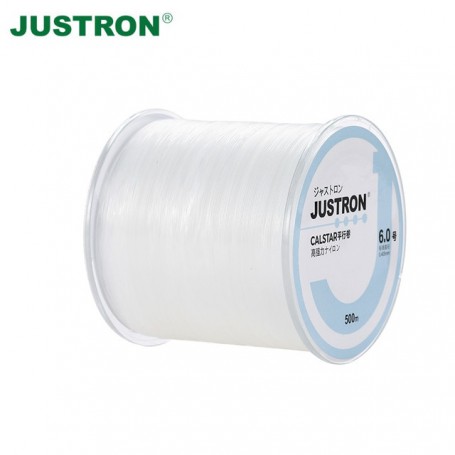 Justron 500m 4-36LB Fluorocarbon Sinking Super Strong Nylon Fishing Line High Quality Monofilament Abrasion Fishing Line