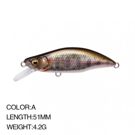 2022 NEW 51mm 4.2g Mini Sinking Minnow Fishing Lures Jerkbaits Peche Artificial Bait  Wobbler Lure for Trout Bass Carp Fishing