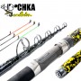UDOCHKA "BUMBLEBEE" Telescopic Light Spinning Carbon Fishing Rod, 3.0m, 3.3m, 3.6m + 3 Tips, CARP Feeder Rod