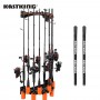 KastKing V10 Rod Rack with Line Spooling Station Fishing Line Spooling Tool Wall Mounted Rod for Spinning and Casting Reels