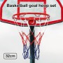 Outdoor Sports Basketball Net Wall Mounted Basketball Goal Hoop Rim Hanging Basket Basketball Wall with Net Screw