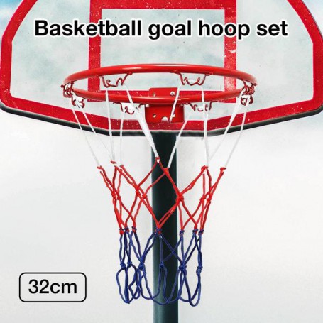 Outdoor Sports Basketball Net Wall Mounted Basketball Goal Hoop Rim Hanging Basket Basketball Wall with Net Screw