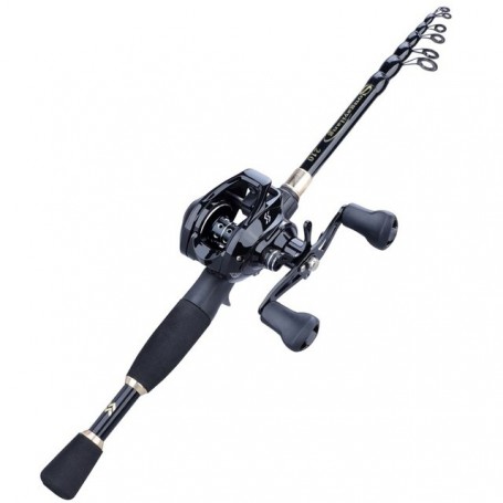 Sougayilang 1.8-2.4m Fishing Rod Reel Combos Fishing Rod and 12+1BB Casting Reel Fishing Carrier Bag Case Fishing Accessories