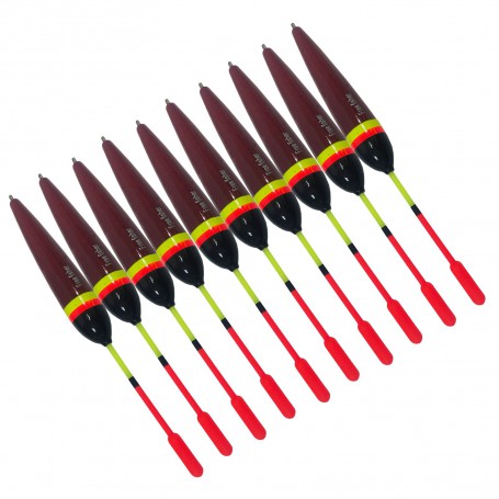 10pcs/Set Fishing Bobbers Cork Floats Balsa Kit Wood Buoy 5g/14.5cm Buoyancy 3g Fishing Accessories Pesca
