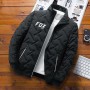 Motorcycle Jacket  for RiderFox Puffer Jacket Men Thick Warm Coat Stand Collar Motorcycle Jacket Men Coat Casual Clothes CF