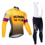Team Jumbo Visma 2022 Cycling Jersey Set Men France Tour Winter Clothing Long Sleeve Bike Thermal Jacket Suit MTB Ropa Ciclismo