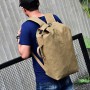 Men Military Backpack Tactical Bag Travel Climbing Handbag Army Bags Canvas Foldable Bucket Cylinder Shoulder Pack Sports XA129D
