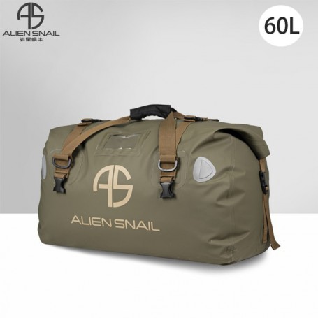 ALIEN SNAIL Motorcycle Tail Bag 60L Waterproof Travel Bag Motorcycle Cross Country Trip Luggage Bags Multifunctional Seat Bag
