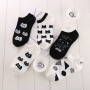 5 Pairs Cartoon Creativity Cute Cat Animal Harajuku Style Cotton Funny Socks Women Set Casual Novelty Happy Short White Socks