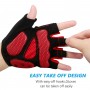 Mens Cycling Gloves,Half Finger Biking Glove DH Road Bicycle Gloves Gel Pad Shock-Absorbing Anti-Slip Breathable MTB Glove Women