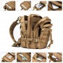 Men Army Military Tactical Backpack 1000D Polyester 30L 3P Softback Outdoor Waterproof Rucksack Hiking Camping Hunting Bags