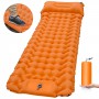 New Ultralight Camping Sleeping Mat Self Inflatable Outdoor Extra Wide Sleeping Pad Nylon TUP Protable Air Mattress Bed Hiking
