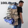 100L Outdoor Camouflage Military Tactical Backpack Waterproof Tear-resistant Nylon Climbing Bags Camping Travel Luggage Rucksack