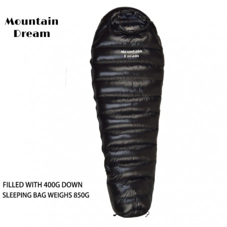 Mountaindream outdoor adult warm white goose down super light camping trip hiking with mummy down sleeping bag