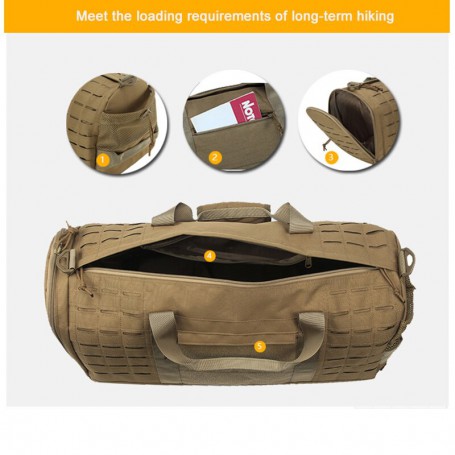Large Capacity Tactic Military Shoulder Bag Molle Sports Bag Outdoor Hunting Camp Bags Travel Army Hike Bag for Men Women