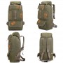 100L Hiking Camping Backpack Canvas Outdoor Mountaineering Bag Men Tactical Travel Hunting Rucksack Fishing Camping Equipment