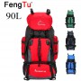 FengTu 90L Hiking Camping Backpack Climbing Trekking Rucksack Army Large Capacity Bag Traveling Men Women Sport Bag
