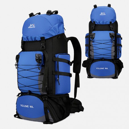 90L Outdoor Camping Climbing Backpack Waterproof Travel Trekking Mountaineering Hiking Bag Large Capacity Sport Rucksack XD70Y