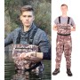 NeyGu  Men&Women's Breathable Chest Waders with 4MM Neoprene Stocking Foot for ATV, Fishing Hunting, Camping etc. Outdoor Sports