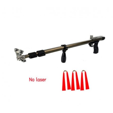 Lengthened 127cm Slingshot Telescopic Straight rod Slingshot Laser Catapult Outdoor Hunting Accessories
