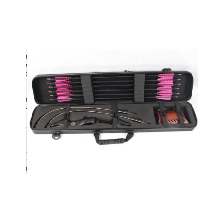 Recurve Bow Box Wiht Plastic Hard Shell for Bows and Arrows Outdoor Hunting Archery Shooting