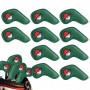10pcs/set Golf Club Head Cover PU Leather Golf Iron Cover Golf Iron Head Protection Sleeve Wedge Cover Golf Accessories