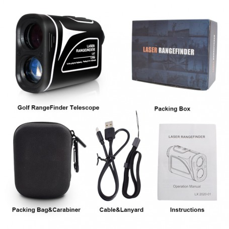 NORM Professional 700M Rechargeable Laser Distance Meter Golf RangeFinder with Jolt and Slope Trajectory Compensation