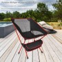 Ultralight Camping Chair Lazy Fishing Chair Durable Steel Frame Compact Lightweight Seat Outdoors Portable Fishing Chair