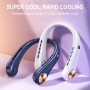 Mini Fan Neckband Bladeless Lazy Neck Hanging Cooler USB Rechargeable Power Digital Display
