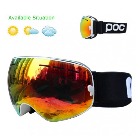 Double layers anti-fog Ski Goggles Snowmobile mask skiing glasses snowboard men women googles