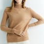 Cashmere Sweater Women's Knitted Sweaters 100% Merino Wool Turtleneck Long Sleeve Pullover