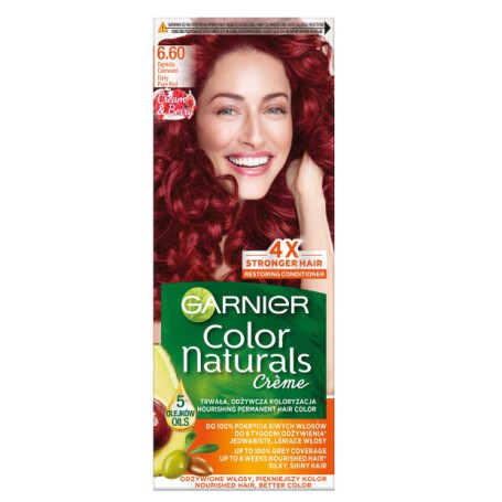 Color Naturals Creme krem koloryzujący do włosów 6.60 Ognista