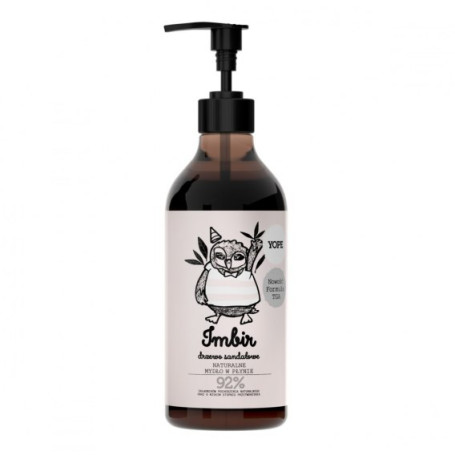 Naturalne mydło w płynie Imbir i Drzewo Sandałowe 500ml