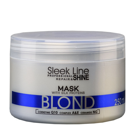 Sleek Line Blond Mask maska z jedwabiem do włosów blond zapewn