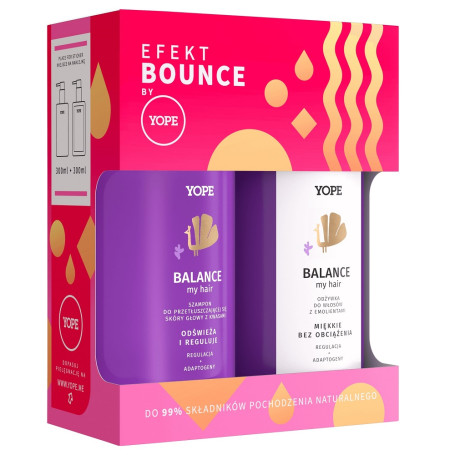 Efekt Bounce Balance My Hair zestaw szampon do przetłuszczając