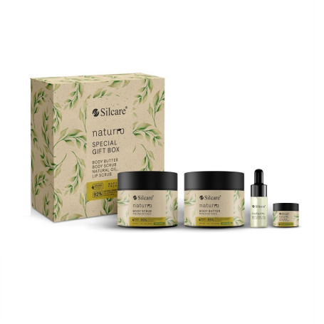 Naturro Special Gift Box zestaw masło do ciała 300ml + peeling