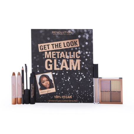 Get The Look: Metallic Glam Makeup Set zestaw Shimmer Shadow Sti