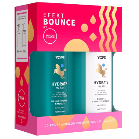 Efekt Bounce Hydrate My Hair zestaw szampon do suchej skóry gł