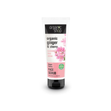 Organic Ginger & Cherry Cleansing Face Scrub oczyszczający scru