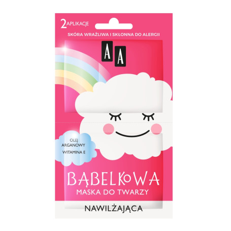 Chmurka Bąbelkowa maska do twarzy nawilżająca 8ml