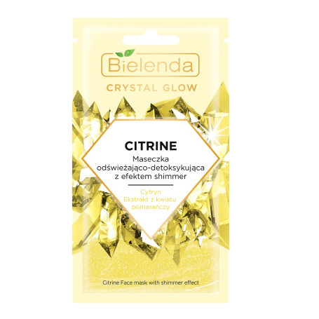 Crystal Glow Citrine maseczka odświeżająco-detoksykująca z e