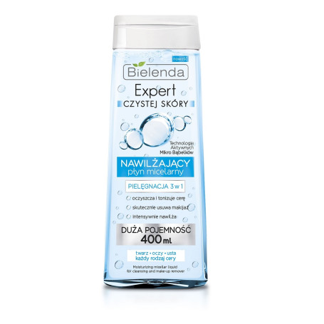 Expert Czystej Skóry nawilżający płyn micelarny 3w1 400ml