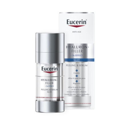 Hyaluron-Filler + 3x Effect Nacht Peeling & Serum peelingujące 
