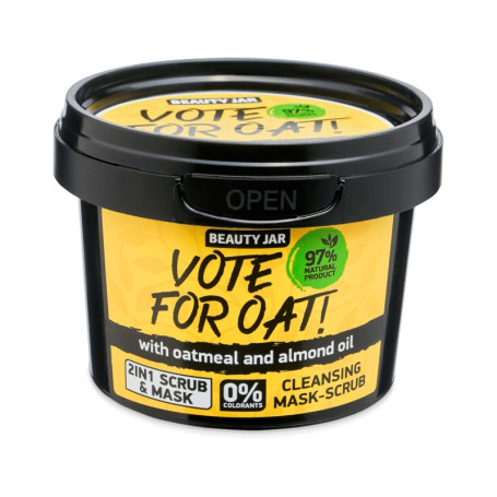 Vote For Oat! oczyszczająca maska peelingująca do twarzy 120g