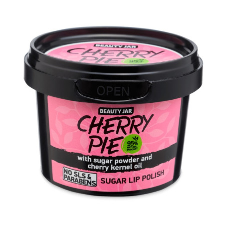 Cherry Pie zmiękczający peeling cukrowy do ust z olejem z pest