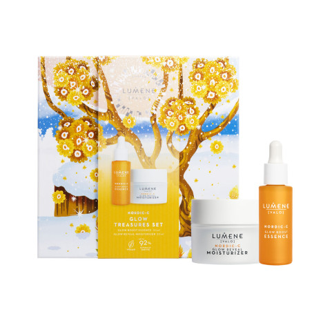 Nordic-C Valo Glow Treasures zestaw Glow Boost Essence 30ml + Gl