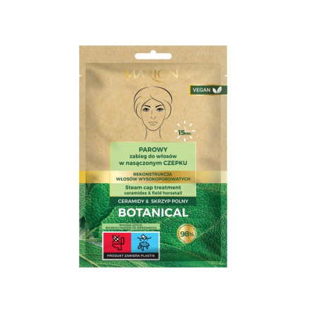 Botanical parowy zabieg w nasączonym czepku Ceramidy & Skrzyp P