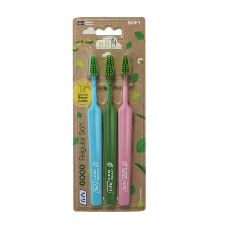 GOOD Regular zestaw szczoteczek do zębów Soft 3szt