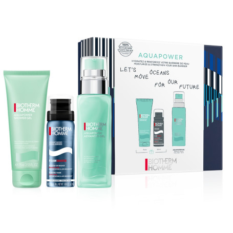 Homme Aquapower zestaw żel pod prysznic 75ml + nawilżający ż