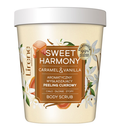 Sweet Harmony aromatyczny wygładzający peeling cukrowy Caramel